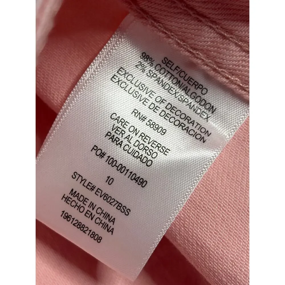 Every Pink Wide Leg Crop Denim Jean Pant size 10 - Picture 5 of 7